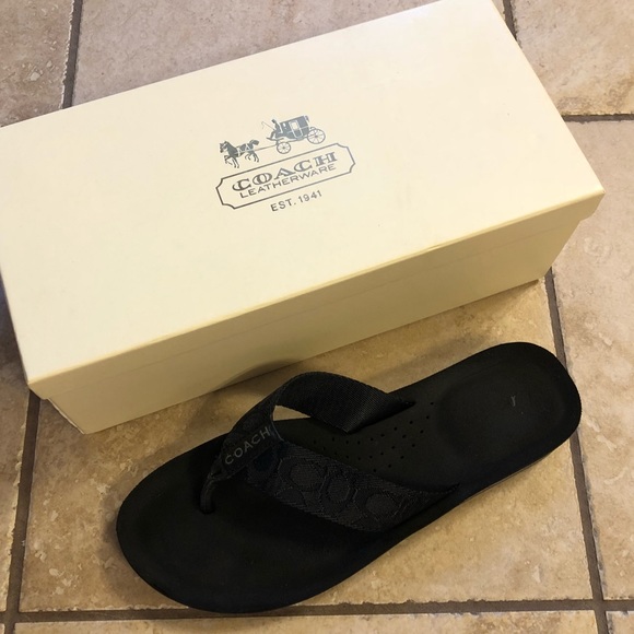 coach flip flops at macy's